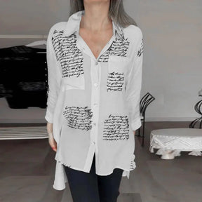 Blusa Estampa de Cartas